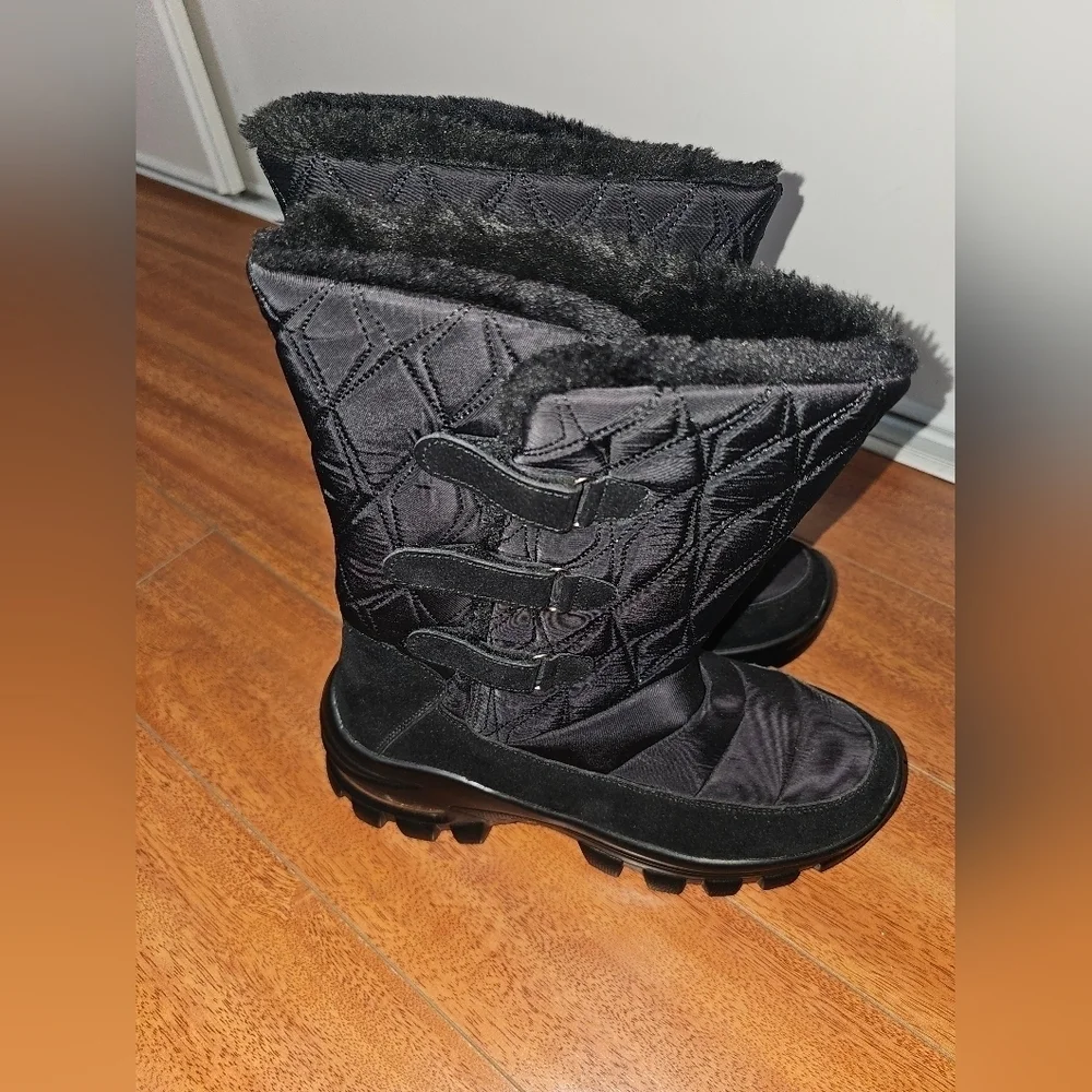 Womens Snow Boots Fur Lining Bootie Warm Ankle Booties Outdoor Thicke Size 9/9.5
